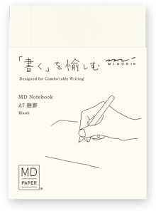 DESIGNPHIL Midori 15344006 Notizbuch, MD Notizbuch, A7, unliniert