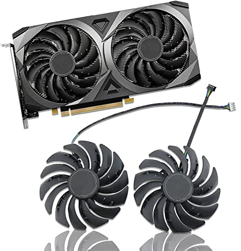 Dotodo 95 MM PLD10010S12HH - Ventola GPU per scheda grafica di raffreddamento per MSI RTX 3070 3060 VGA DC 12 V 0,40 A RTX 3060 Ti VENTUS 2 X OC Ventole Sostituire il radiatore (ventola per scheda