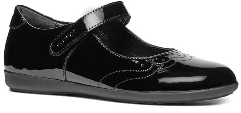 Geox J IBERIDE Girl G - Ballerina Bambina, Black,