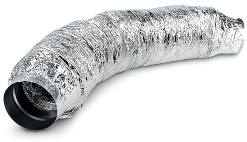 Weedness Grow Abluft Schalldämpfer 150 mm für Abluftsysteme, super flexibel - Rohrlüfter Abluftschlauch Isoliert Indoor Anbau Klimagerät Klimaanlage