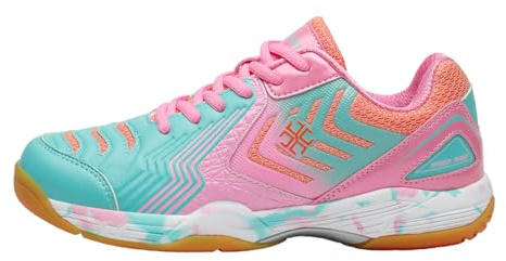 Kraftpaid Scarpe da Badminton,Scarpe da Ping Pong Leggero,Badminton Shoes,Antiscivolo Ping Pong Scarpe,Scarpe Badminton Training,Badminton Squash Shoes,Traspiranti,Antiusura,per Tennis,Badminton