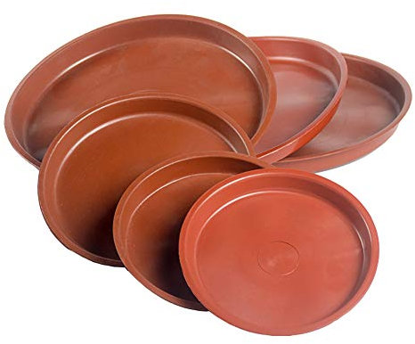 FSSTUD 10 Pièces Plastique Soucoupe Plante Plateau Plante Pot de Fleurs Dessous de Pot de Fleurs pour Intérieur Extérieur 122mm