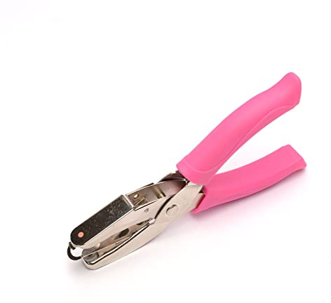 Vaessen Creative Håltång och Hand Stans - Figurstans Cirkel Ø 3 mm | Minihålslag med Soft Grip belägning, Pappersformer, Pysssel, Korttillverkning, Scrapbook tillbehör