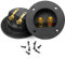 VooGenzek 2 Pieces Black DIY Home 2-Way Speaker Box Terminal Binding Post, Terminal Cover Post Round Spring Cup Connectors Subwoofer Connector
