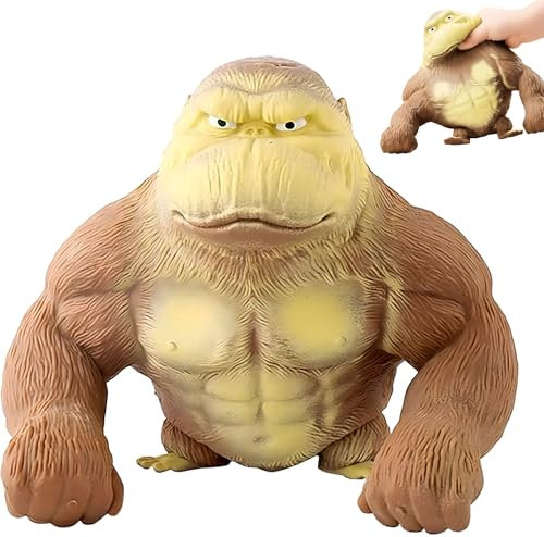 Gorilla Stress Toy, Latex Monkey Gorilla Toys, Latex AFFE Gorilla, Anti-Angst Lustige Simulation Pinch Relieve Stress Spielzeug, Stress Relief Toys for Adults