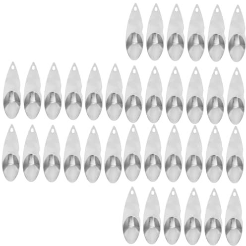 Amosfun 36 Piezas Cuchara De Kiwi De Acero Descorazonador De Frutas Cuchara Peladora De Kiwi Fruta Serrada Cuchara De Toronja Herramientas para Pelar Kiwi Silver Acero Inoxidable 430