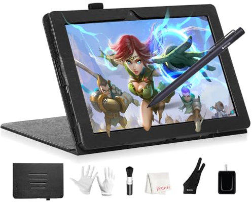 FRUNSI RubensTab T8 Drawing Tablet No Computer Needed,8 inch FHD Display,Octa-Core CPU,Pre-Installed Drawing Apps & Tutorials,More Bonus Items for Beginners, Artists, Students