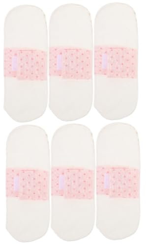 Hoement 6stücke Waschbare Menstruationspads Atmungsaktive Damenbinden Aus Baumwolle Komfortable Slipeinlagen Für Menstruation Wiederverwendbare Hygieneprodukte