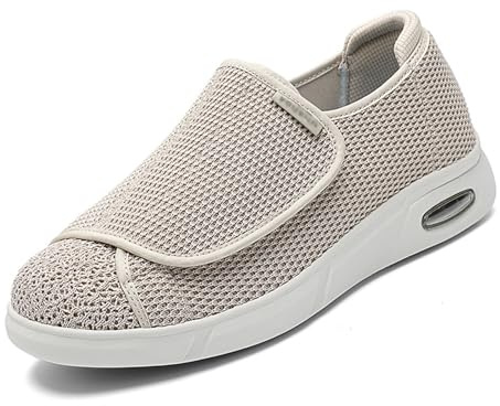 Mertmliy diabetiker skor damer ortopediska hälsoskor Hallux Valgus skor sommar halkfria fritidsskor ventilerande nättyg extra bred design äldre svullna fötter