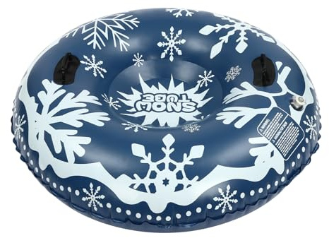 Snow Sleds PVC Inflatable Sled for Kids Adults 40 inch Round Ski Sled | Breathable material