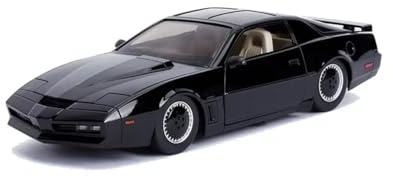 Jada Knight Rider K.I.T.T. 1982 Pontiac Firebird DIE-CAST Car with Light Up Feature, 1: 24 Scale Vehicle, Black