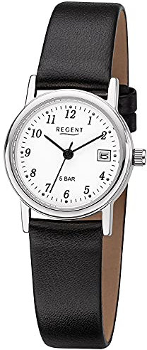 Regent Damen Analog Quarz Uhr mit Leder Armband 12090288