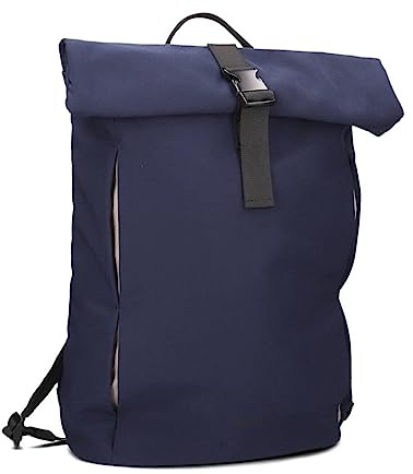 Unisex Rolltop-Rucksack Toni TOR250 Tagesrucksack 13/15 Liter wasserabweisendes leichtes Nylon, Volumen erweiterbar, gepolstertes Laptopfach, Getränke-Halter, ideal für Uni, Freizeit & Sport (ink)