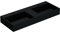doporro Double Lavabo Suspendu Gris Noir Mat 120cm Double Vasque à Poser Lave Mains Rectangulaire de Qualité pour Salle de Bain 120x48x13cm Colossum12