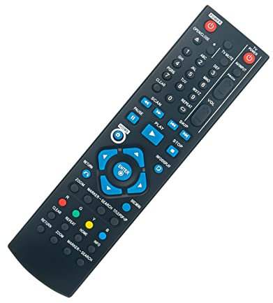 AKB73215301 Télécommande de Remplacement -VINABTY-fit pour LG DVD Blu-Ray BD Disc Player AKB73215301 télécommande BD572 BD520 BD580 BD370