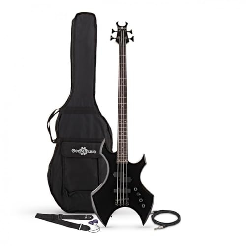 Guitarra Bajo Eléctrico Harlem X para Rock y Metal 4 Cuerdas Full Size