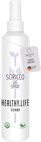 HLV - Haarlack Spray - starkes Stylingspray für Haarstyling, ohne klebrige Rückstände, Haltegrad 4, stark festigend, Glanz Effekt - Styling Spray, Haarspray Damen & Herren (Scirocco Lac Spray 200ml)