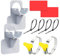 2 Stück Pool Schlauchhalter Knickschutz aus Kunststoff, Schwimmbad Rohrhalter 26mm - 38mm Pool Schlauchhalterung Poolzubehör mit Kabelbinder, Pool Rohrhalter Fitting für Intex und Bestway (Grau)