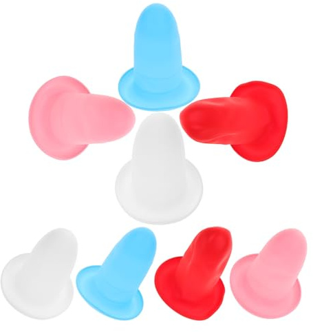 OSALADI Coperture in Silicone Elastiche per Bottiglie da Viaggio, Set da 8 Pezzi Manicotti Anti-perdita Colorati, Protezione Compatta per Contenitori Shampoo e Bagnoschiuma, per Viaggi