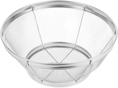 TOYANDONA Passoire en Acier Inoxydable 22 Micro Maille, Panier Égouttoir Polyvalent pour Riz et Légumes, Tamis Cuisine Stable et Résistant, Lavage et Égouttage Maison, 1 Pièce