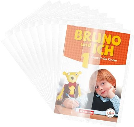 EULANT 10 Pièces Couvertures de Livres Adhésifs,Film de Protege Livre Scolaires Réglables, Couvertures de Protection Imperméables pour Livres Scolaires/Relié/Passeports, Coupe à Volonté,30 * 43CM