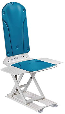 Kanjo B-Protect XL Reclining Bathlift with Antibacterial Surface – Includes Blue Covers – 170kg Weight Limit – Bath Chair for Elderly or Disabled – Easy Clean Mobility Aid – 4-Year Warranty