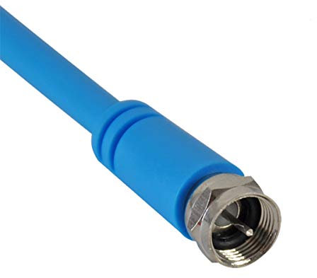 Maxview Câble satellite flexible double ou simple F vers F, parfait pour caravanes, camping-cars, bateaux (câble simple de 20 m)