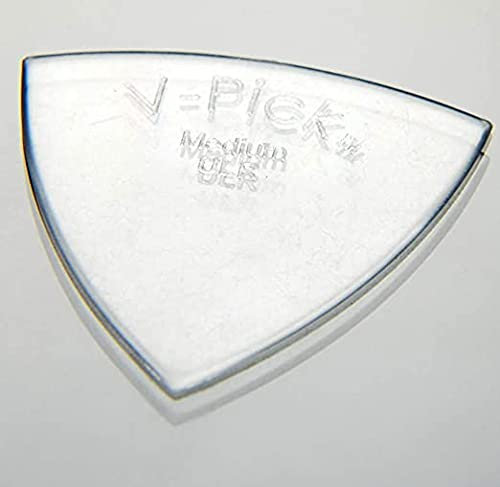 V-Picks™ »MEDIUM POINTED ULTRA LITE - GUITAR AND MANDOLINE PICK« Plektren für Gitarre und Mandoline - 0.8mm - Farbe: Crystal Clear
