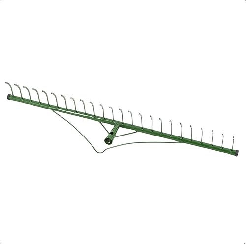 Rekord Heurechen mit 24 Zinken Breite 87,5 cm aus Stahl, pulverbeschichtet - ohne Stiel, Laubrechen, Rasenrechen, Rechen, Harke, Gartenwerkzeug, Rake, Gartenrechen