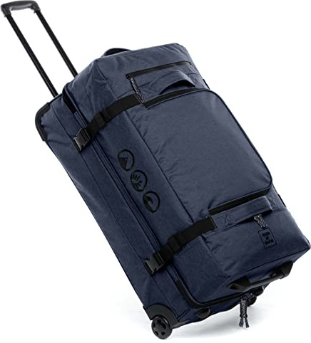 SONS OF ALOHA XXL Reisetasche mit 2 Rollen Kane Rollkoffer 80 cm Koffer Sporttasche Reise-Trolley 140L, Ocean-blau