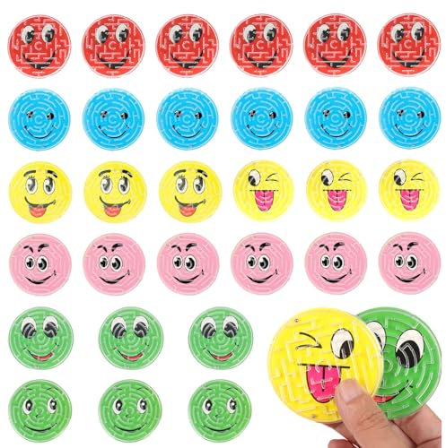 Lithyc 30 Piezas Juguetes PiñAta CumpleañOs Infantil,Juguetes De Laberinto De Cuentas PequeñAs Para NiñOs, Rellenos De PiñAtas, Rellenos De Bolsas De Fiesta,Premios De Recompensa Escolar En El Aula