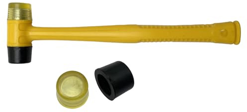 Soft Mallet Multi-Purpose Soft Mallet Essential Tool Rubber Hammer Heavy Duty Hammer Glass Window & DIY Hand Tool Replacement
