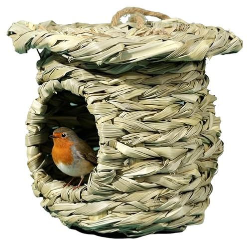 Casa Per Uccelli | Capanna In Intrecciata Per Uccelli | Casa Per Colibrì | Per Passero Calopsitta Fringuello Cinciallegra Parrocchetto Canarino