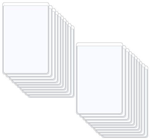 YunBey 20 Stück Kartenhalter Karten Schutzhülle Weich Kreditkartenhülle Durchsichtiges PVC-Etui für Versicherungskarte, Kreditkarte, Führerschein (Transparent) (9x6cm)