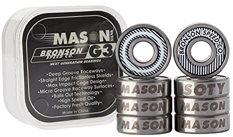 Bronson Speed Co Skateboard Bearings Mason Silva Pro G3