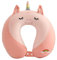 EXQULEG PP-Baumwolle Cartoon U-Shaped Reisekissen Nackenkissen Reisekissen Kinder Reisekissen Ideal für Reise Büro und Haus (Einhorn)