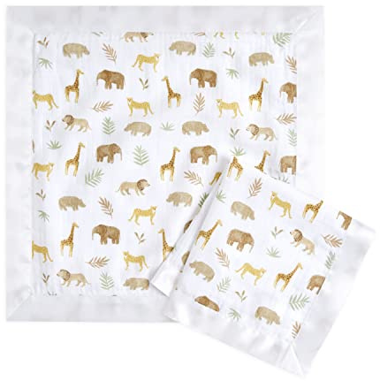 aden + anais™ Essentials Baumwoll-Musselin-Schmusetücher Tanzania in 2er-Packung