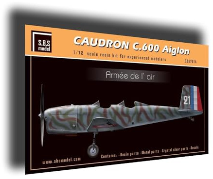 SBS 7014 1/72 Caudron C.600 Aiglon Armee de l'Air Full kit Resin Model kit