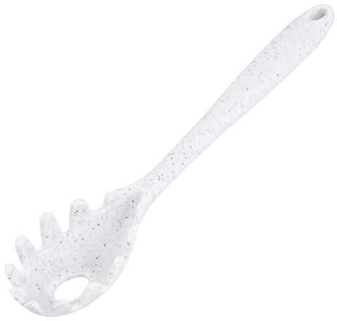 Mikinona Silicone Pasta Spoon for Cooking Versatile Spaghetti Server and Pasta Server for Noodles Colander and Kitchen Strainer for Serving