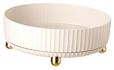 Mensola rotante organizer per spezie a carosello da cucina organizer per spezie scaffale portaspezie rack da controsoffitto organizer per barattoli di condimento rotante contenitore per spezie bianco