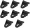 Create idea 8pcs Car Subwoofer Speak Grill Clips 40x36mm Speaker Angle Code Speaker Grille Presser Foot for 4 6 8 10 12 15 Diameter Car Subwoofers Black