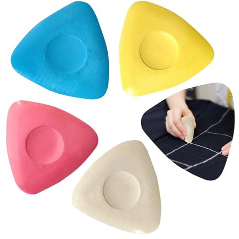 vcsjw 4 Stücke Schneiderkreide,Nähkreide Stoffkreide,Nähkreide Stoffkreide,Stoff Marker Stift,Zum Markieren Von Diversen Stoffen, Ledern Und Handwerk