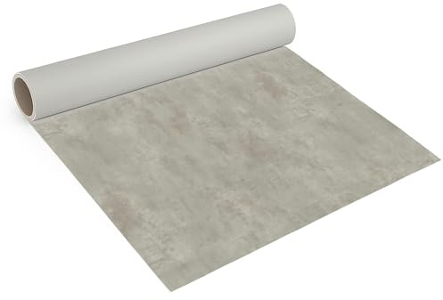 Internethandel Pfordt CV Bodenbelag Beton Optik 100x200 cm | PVC Boden in Betonoptik für Wohnzimmer, Schlafzimmer, Flur und Küche, 1,5 mm Gesamtdicke und Nutzungsklasse 21