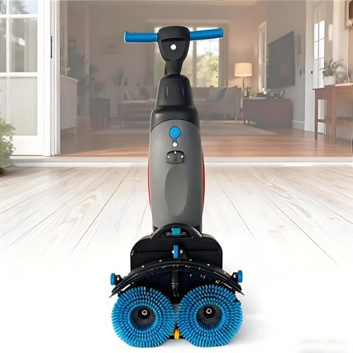 CYMYYDS Lucidatrice E Lavasciuga Pavimenti Senza Fili, Lavapavimenti Ricaricabile, Lucidatrice E Lavasciuga, Rotazione a 360°, per Pavimenti Duri, Legno, Vinile, Marmo E Granito Grey