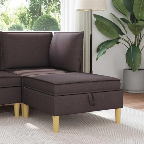 Fasba Ottomán Moderno con Almacenamiento, Estructura de Madera y Cojín Ergonómico - 70x70x40 cm