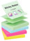 ZCZN Z-Notes Haftnotizen Sticky Selbstklebende Haftnotizzettel Klebezettel 4 Blöcke x 100 Blatt, 76 x 76 mm in 4 Farben (Hellgrün, Hellblau, Magenta, Gelb)