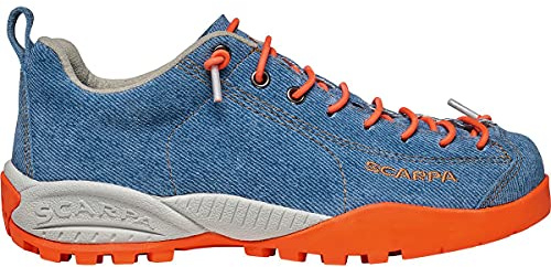 Scarpa Unisex barn Mojito barn trailrunning-skor, Denim blå orange neon Spyder Kid Ii, 34 EU