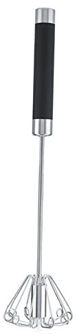 Nikou Batteur à Oeufs Manuel, Fouet à Main Rotatif En Acier Inoxydable, Mousseur à Crème Pour la Cuisine, La Fête au Restaurant