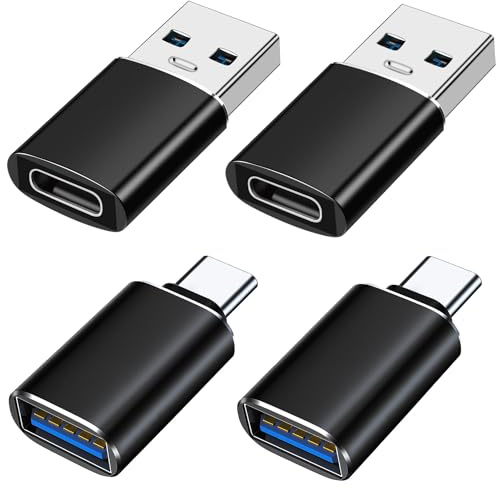 Mepsies Adattatore USB a USB C 4 Pezzi, Adattatore USB Tipo C a USB3.0