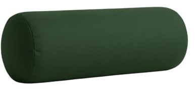 Kosiproducts Round Bolster Cushion Yoga Neck Relaxing Soft Virgin Hollow Fibre Filling Water Resistant 100% Polyester [75cmx25cm. Green]